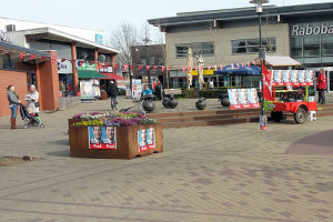 PvdA campagne-bus in Twello