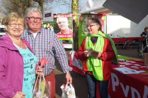 PvdA/GL op de markt in Twello